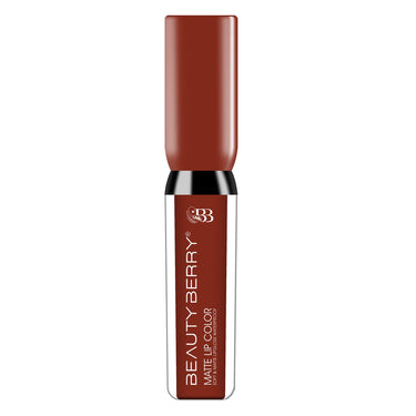 Beauty Berry Soft & Matte Waterproof Lip Color, Rich Pigment, Long Lasting Non-Transfer Liquid Lipstick With Vitamin E (Mocha-21, 1)